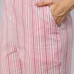 Readiprint Fashions Floral Printed Thread Work Pure Cotton Kurta with Trousers & Dupatta image 3