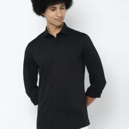 Allen Solly Black Slim Fit Shirt-picture-15