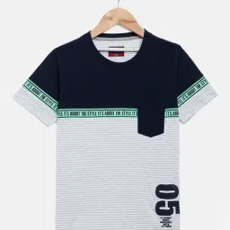 Crimsoune Club Kids Navy Striped T-Shirt-picture-23