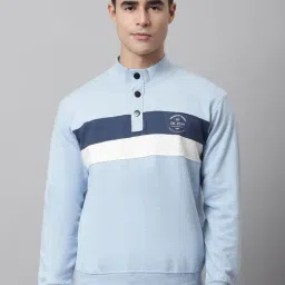 Cantabil Sky Blue Regular Fit Sweatshirt-picture-35