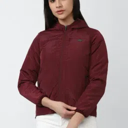 Van Heusen Maroon Cotton Jacket-picture-18