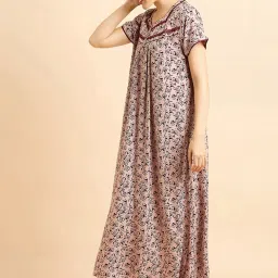 Sweet Dreams Beige Printed Nighty image 4
