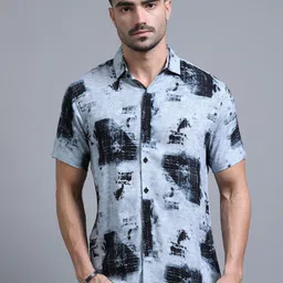 The Roadster Lifestyle Co Printed Half Sleeves Shirt-image-20