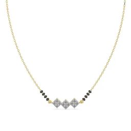 Emori 18k Yellow Gold & Diamond Reet Mangalsutra-picture-11