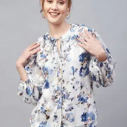 Carlton London White Floral Top-picture-33