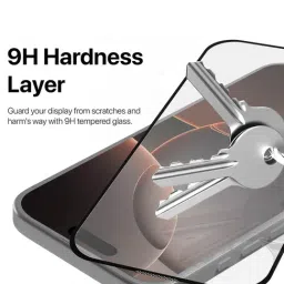 GRIPP Dust Proof 3D Tempered Glass Screen Protector for iPhone 16 Pro Max (6.9" - Black image 5