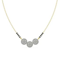 Emori 14k Yellow Gold & Diamond Reeha Mangalsutra-picture-15