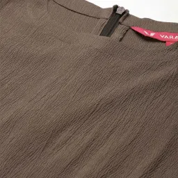 Varanga Brown A-Line Dress image 4