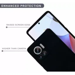 Sprig Liquid Silicone Back Cover for MOTOROLA EDGE 30 FUSION (Black) image 4