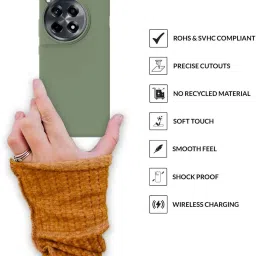 Sprig Back Cover for Oneplus 12R::12R::12R 5G::oneplus 12R (Green) image 4