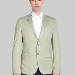 Arrow Green Slim Fit Heathered Blazer-image-66
