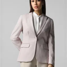Van Heusen Pink Regular Fit Blazer-image-41
