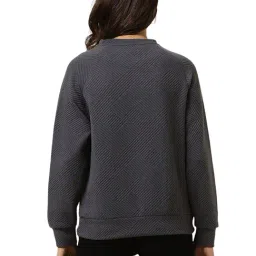 Allen Solly Grey Textured Sweatshirt image 2