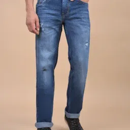 Cantabil Blue Regular Fit Solid Jeans-picture-31