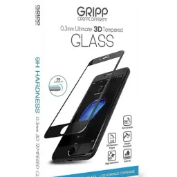 GRIPP 0.3mm Ultimate 3D Curved HD Tempered Glass for iPhone SE (2nd Gen - 2020) - Black-picture-38