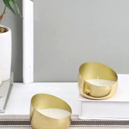 Aapno Rajasthan Gold Metal Candle Holder-image-19