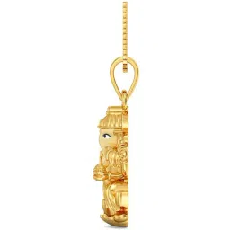 joyalukkas Lord Ganesh Gold Locket image 2