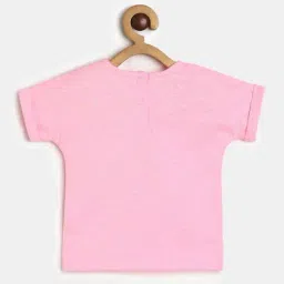 MINIKLUB Kids Pink & Green Cotton Printed Top (Pack of 2) image 3