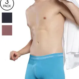 Calvin Klein Multicolored Cotton Regular Fit Trunks-picture-12