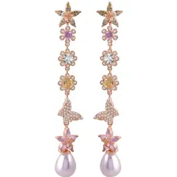 Rihi by P.C. Chandra Jewellers 92.5 Sterling Silver Butterfly Dangler Earrings for Women & Girls-image-61