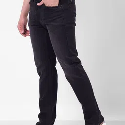 Numero Uno Men Slim Fit Mid-Rise Mildly Distressed Light Fade Stretchable Jeans image 2