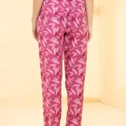 Amante Pink Relaxed Fit Printed Pyjamas image 2
