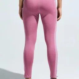 DOMIN8 Pink Regular Fit Sports Tights image 2