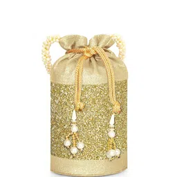 MISHA Textured Wrist Loop Potli Clutch image 2