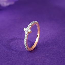 GIVA Rose Gold Axis Glow Diamond Ring-picture-42