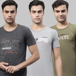 Vimal Jonney Multi Cotton Regular Fit Printed T-Shirt - Pack of 3-picture-30