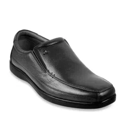 Metro Men's Black Formal Loafers image 2