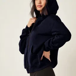 Parona Women Fleece Lightweight Open Front Jacket image 3