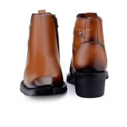 Bxxy Men's 2 Inch Height Increasing High Heel Ankle Chelsea Boots image 2