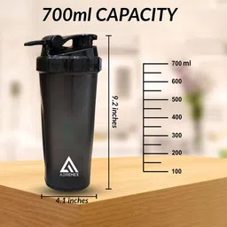 ADRENEX Black Shaker Water Bottle image 4