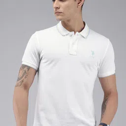 U.S. Polo Assn. Pure Cotton Polo Collar Slim Fit T-shirt-picture-16