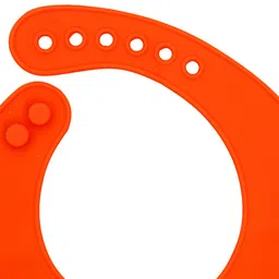 The Little Lookers Infant Pack Of 2 Navy Blue & Orange Printed Bibs image 2