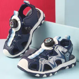 Cute Walk by Babyhug Slip On Sandals - Navy Blue-picture-22