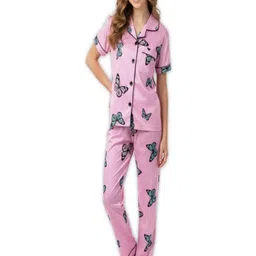 INFINITIVE Printed Shirt & Trousers Night Suits-picture-51