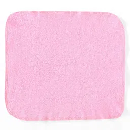 Babyhug Cotton Knit Solid Colour Hand and Face Towels Pack of 6 L 25.4 x B 25.4 cm Pack of 6 - Multicolour image 3
