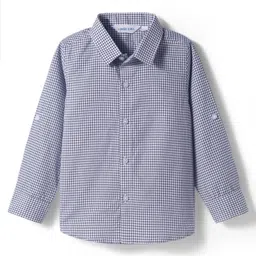 Mark & Mia Woven Full Sleeves Checkered Party Shirt & Trouser Set with Bow & Suspender - Wine image 3