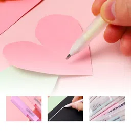 Kunya Neon Colors Liquid Glue Stick Pens with 1mm Pin Point, Mess Free Liquid Glue Pens for School going Children, Craft. Office Pack of 3 image 4