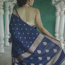 Cotify Ethnic Motifs Woven Design Zari Saree image 4