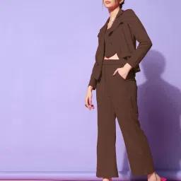 SELVIA Brown Maxi Co-Ord Set image 4