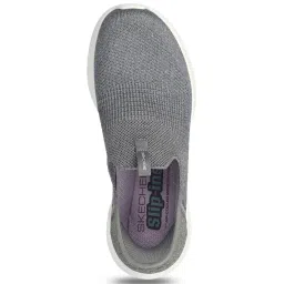 Skechers Women's ULTRA FLEX 3.0-SMOOTH STEP Grey Sneakers image 4