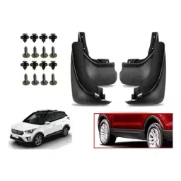 Auto Pearl Front and Rear Mud Guard For Creta (Black) Set of 4 Pcs-picture-28