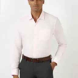 Peter England Pink Slim Fit Shirt-picture-32