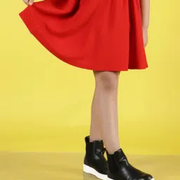 NEUDIS Kids Red Solid Skirt image 4