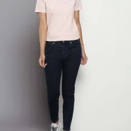 Calvin Klein Regular Blue Lightly Washed High Rise Jeans image 4