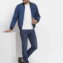 Red Tape Blue Regular Fit Solid Jacket image 4