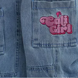 Tiny Girl Girls Dark Blue Cotton Cargo Pants image 4